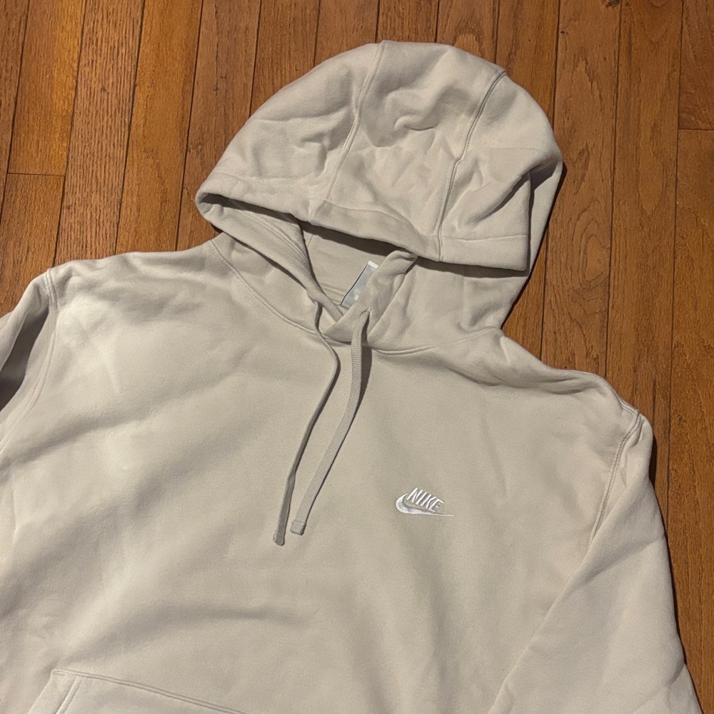 Nike Men's Cream Hoodie